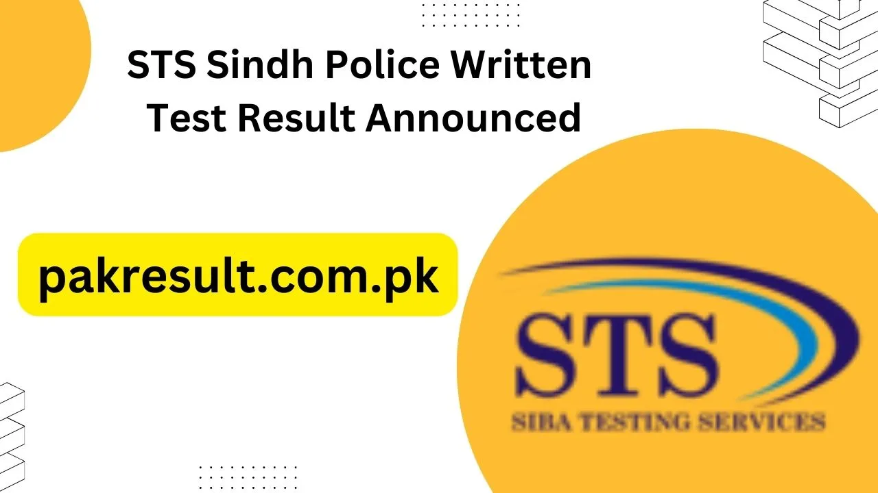 STS Sindh Police Written Test Result 2024 Announced