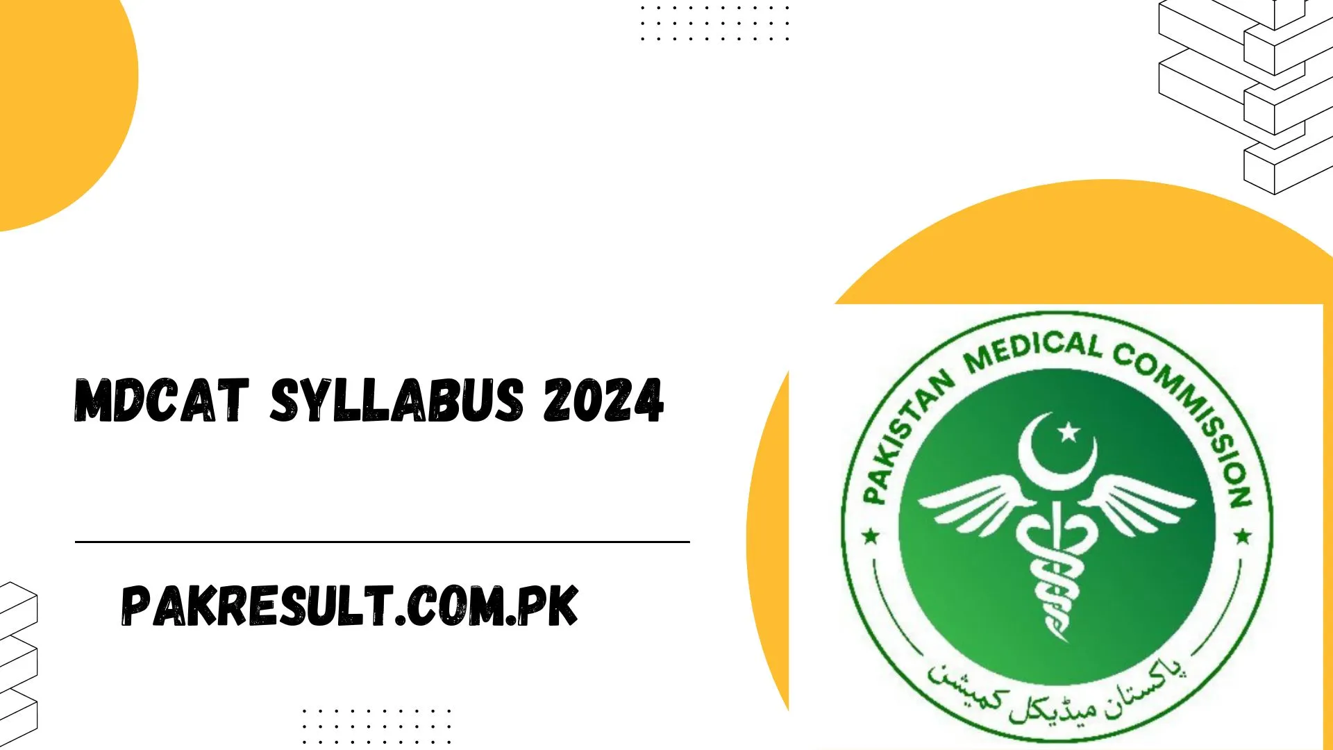 MDCAT Syllabus 2024 Test Pattern, Exam Schedule & Test Date