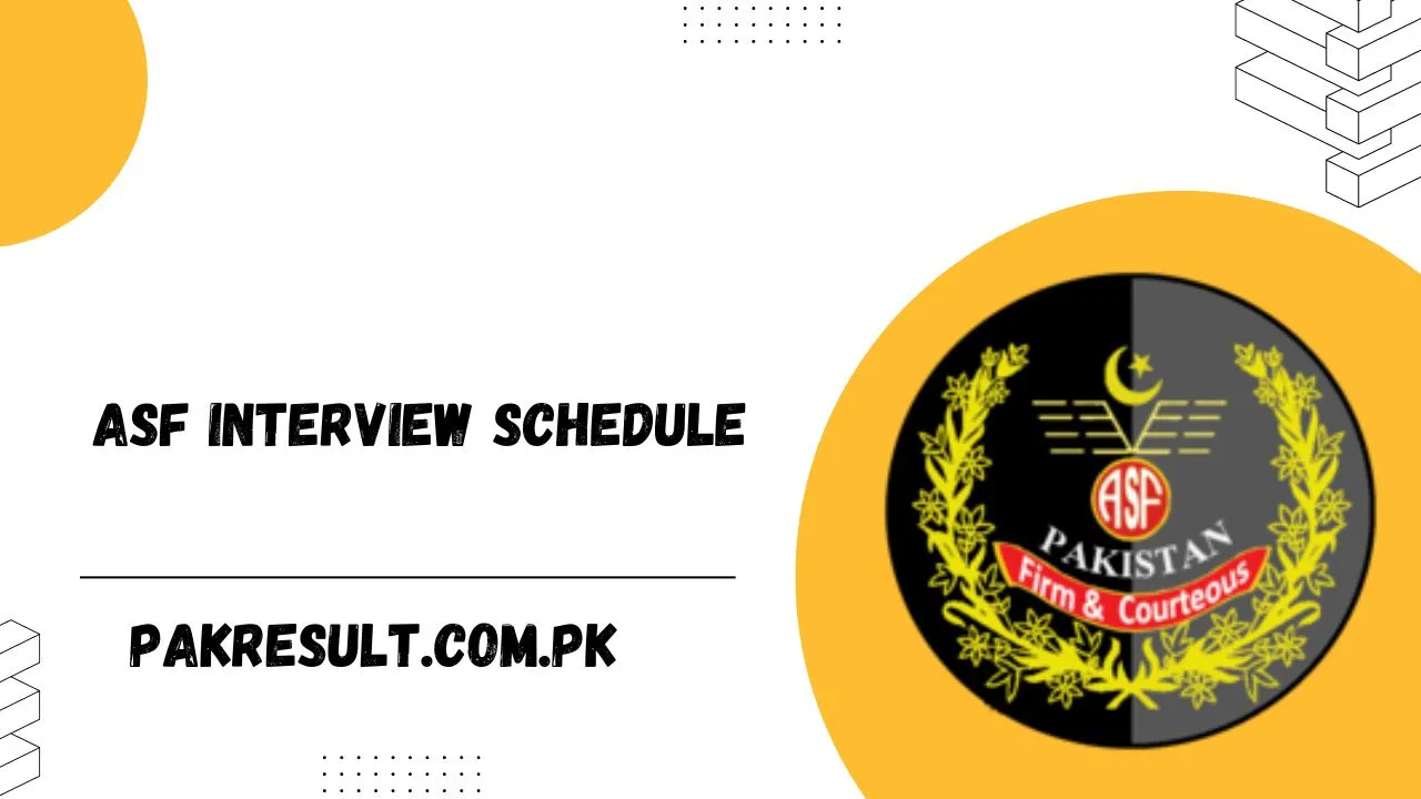 ASF Interview Schedule 2024