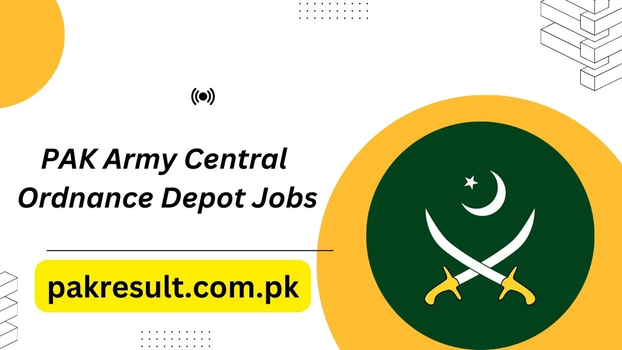 PAK Army Central Ordnance Depot Jobs 2024 Apply Online