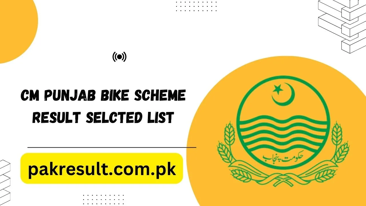 CM Punjab Bike Scheme Result & List of Selected and waiting students