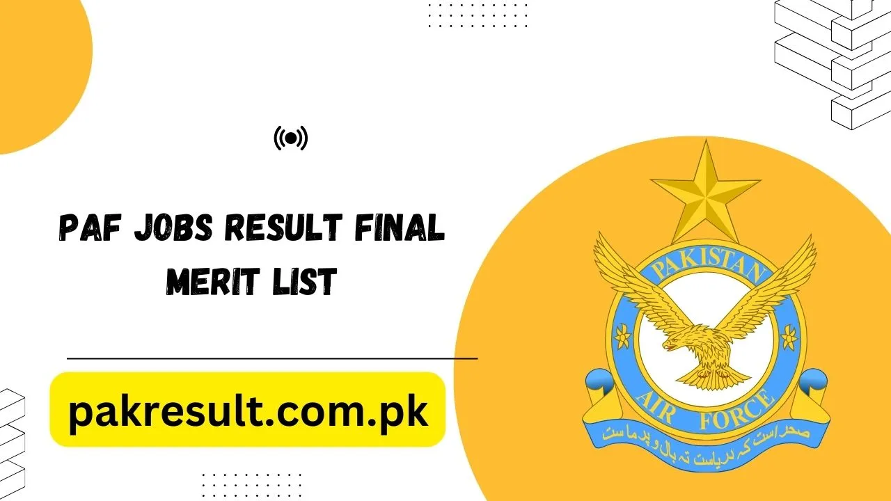 PAF Jobs Result 2024 Final Merit List