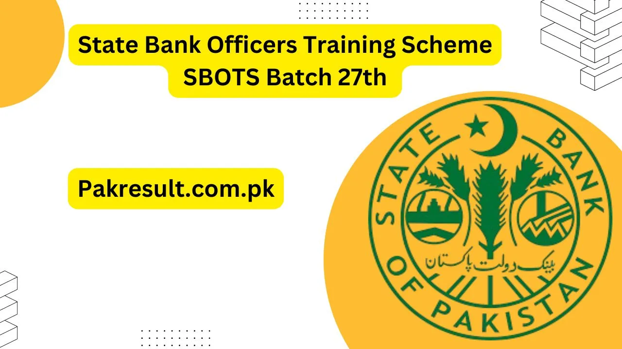 State Bank Officers Training Scheme SBOTS Batch 27th 2024
