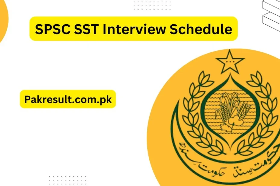 SPSC SST Interview Schedule